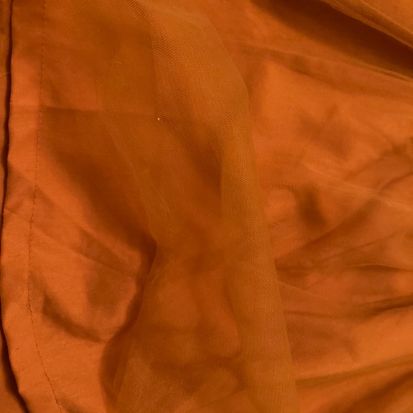 Girls 7/8 Last Leaf Fall Dress Golden Yellow Honey Dress Sheer Ribbed - Picture 6 of 14